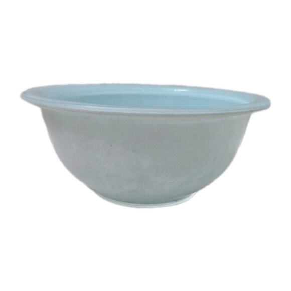 Pyrex #322 1L Blue Glass Clear Bottom Nesting Mixing Bowl Corning NY Vintage - Picture 6 of 6